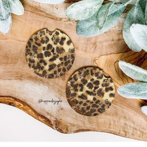 Animal Print Coaster Set  | Car Accessories